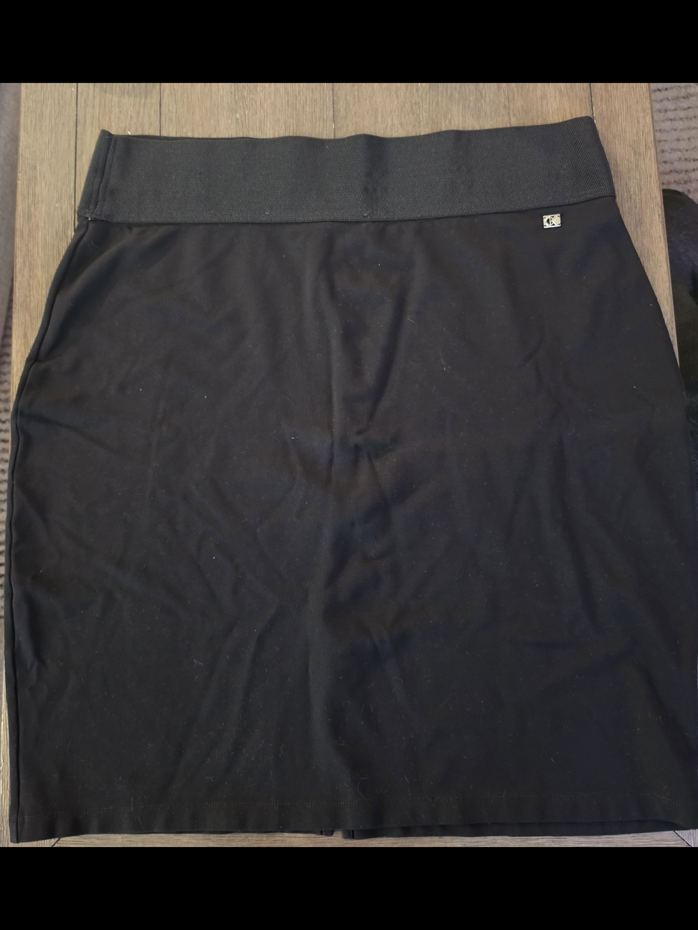 Calvin Klein Women's Black Stretch Pencil Skirt